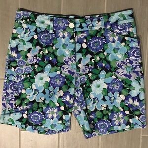 Talbots Blue and Green Floral Shorts